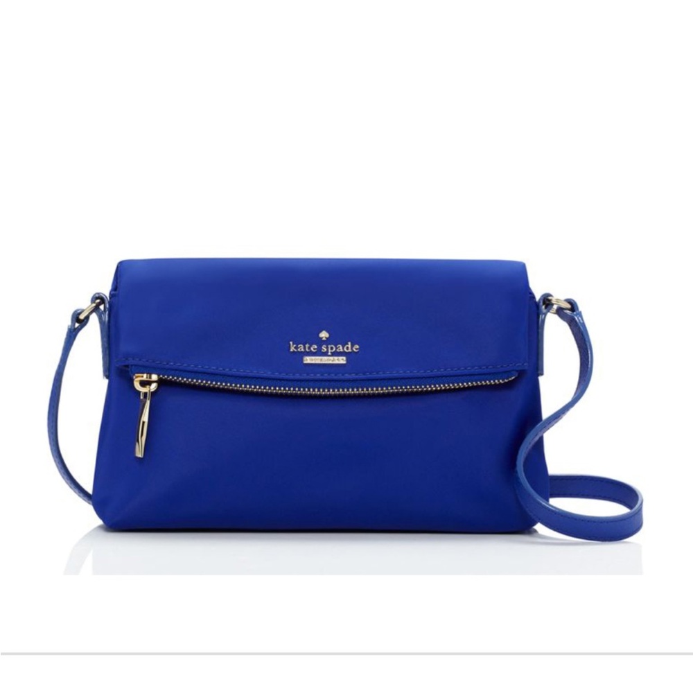 Kate Spade Royal Blue Wallet Beige Interior
